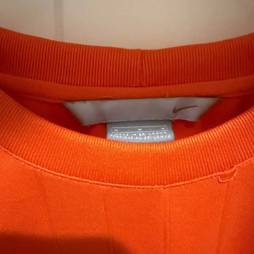Vintage Nike Orange Striped Short Sleeve T-Shirt